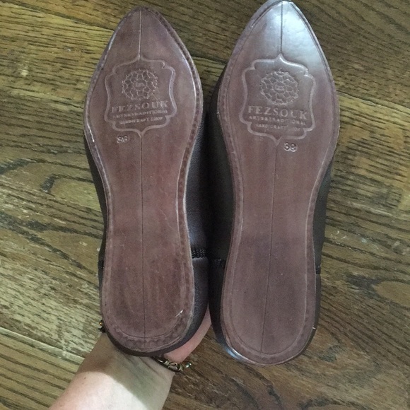 New leather babouche slides from Morocco - Picture 4 of 8